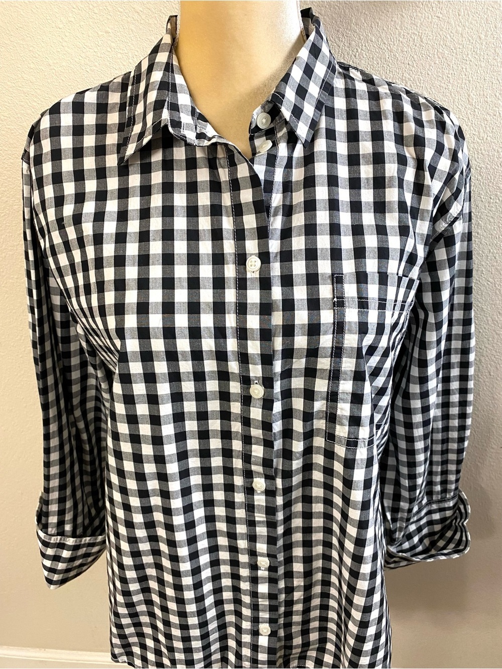 J. Crew Garcon Shirt in Gingham Cotton Poplin - Picture 4 of 11